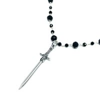Collana Madame Black Donna in Argento Cristallo MB CL PUGNALE 01 - MB CL PUGNALE 01